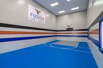 Indoor/outdoor basketball court